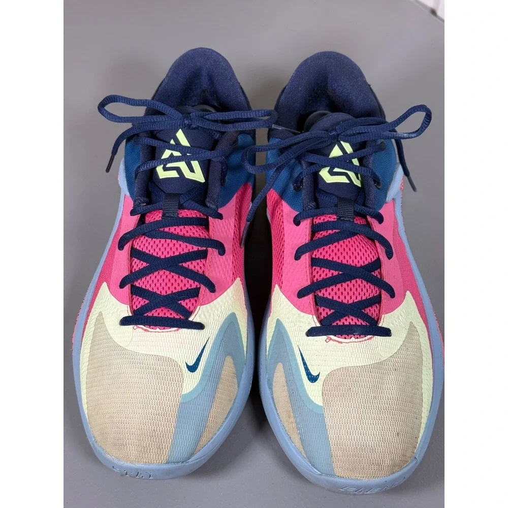Mens 12 - Nike Zoom Freak 4 Basketball Shoes Unbelievable Blue Pink DO9680-400